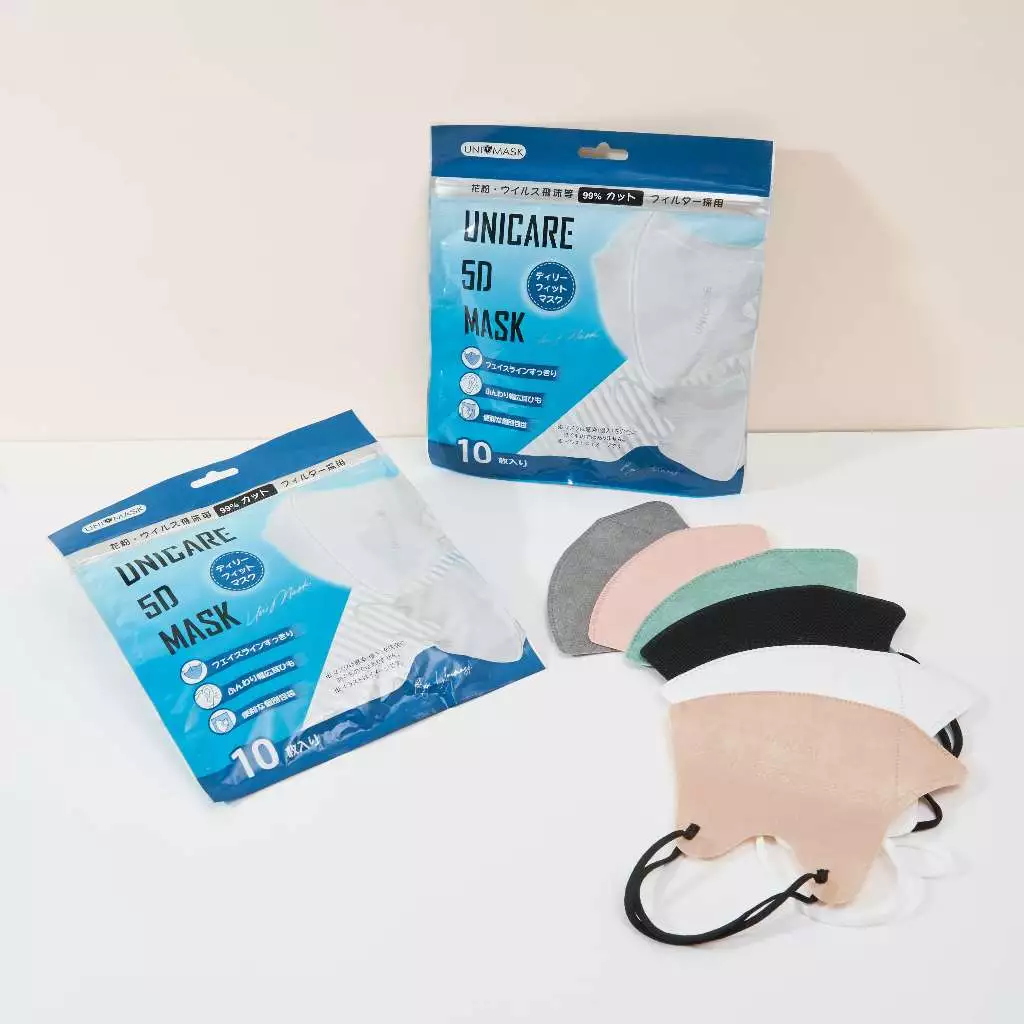 UNICARE 200 Chiếc Khẩu Trang 5D Unimask Chính Hãng Kháng Khuẩn 3 Lớp Chống Bụi Mịn - 4