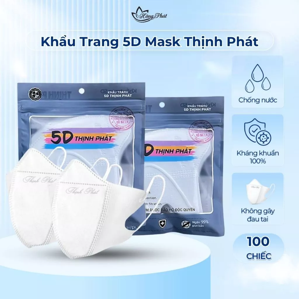 Thùng Khẩu Trang 5D Mask Thịnh Phát Cao Cấp