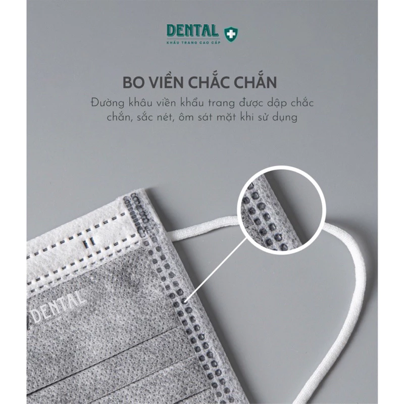 Thùng 300 chiếc ( 6 hộp ) khẩu trang Y TẾ NGƯỜI LỚN DENTAL MASK chính hãng 4 lớp dày dặn chống bụi và tia UV - 4