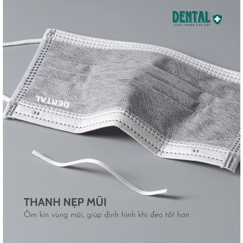 Thùng 300 chiếc ( 6 hộp ) khẩu trang Y TẾ NGƯỜI LỚN DENTAL MASK chính hãng 4 lớp dày dặn chống bụi và tia UV - 5