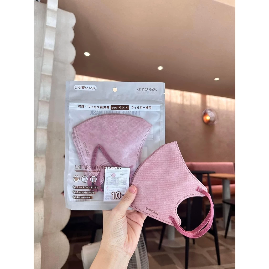 Sỉ Thùng 100 chiếc Khẩu trang UNICARE 6D Promask Mẫu Thời Trang Mới Sang, Xịn, Mịn Nhiều Màu Độc Lạ