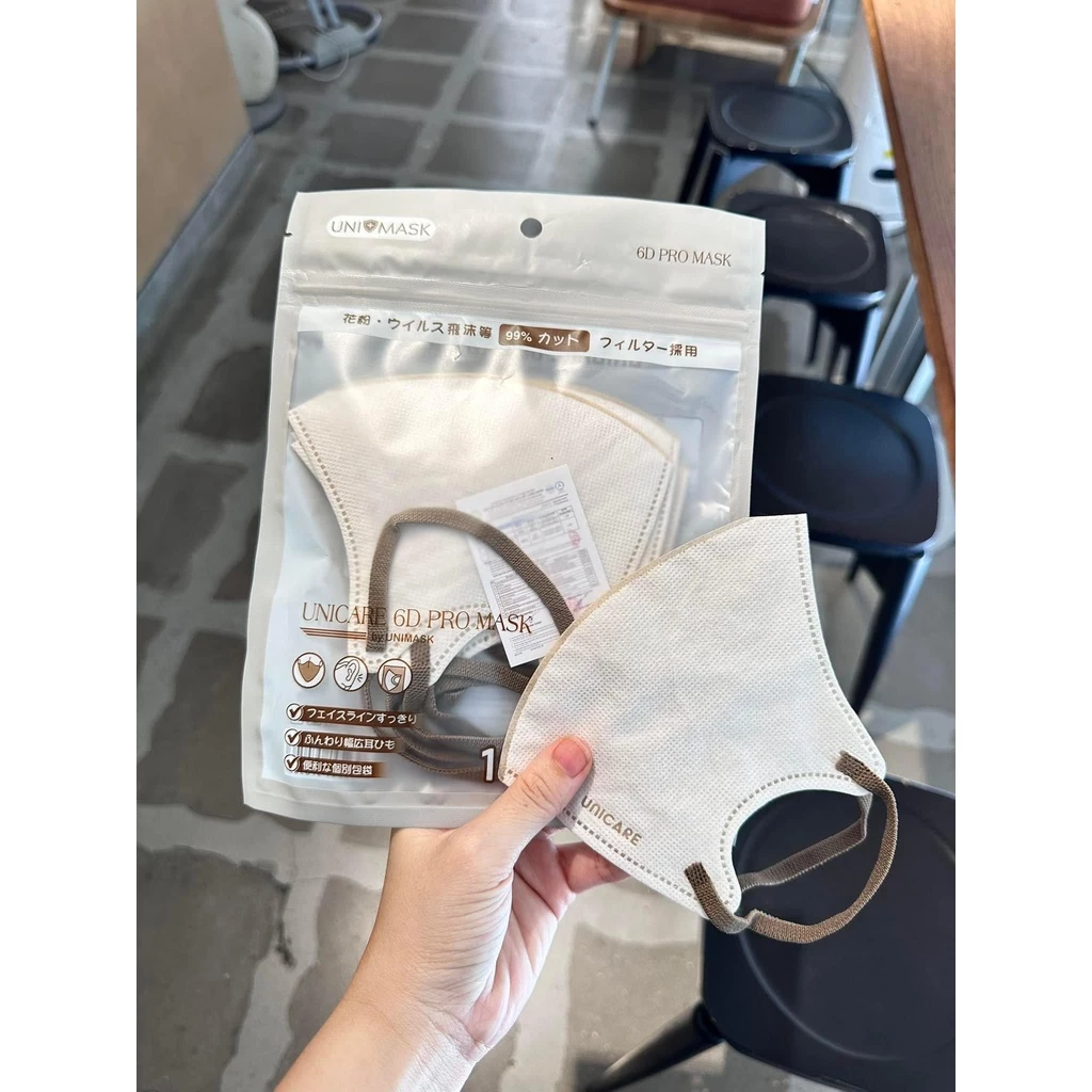 Sỉ Thùng 100 chiếc Khẩu trang UNICARE 6D Promask Mẫu Thời Trang Mới Sang, Xịn, Mịn Nhiều Màu Độc Lạ - 3