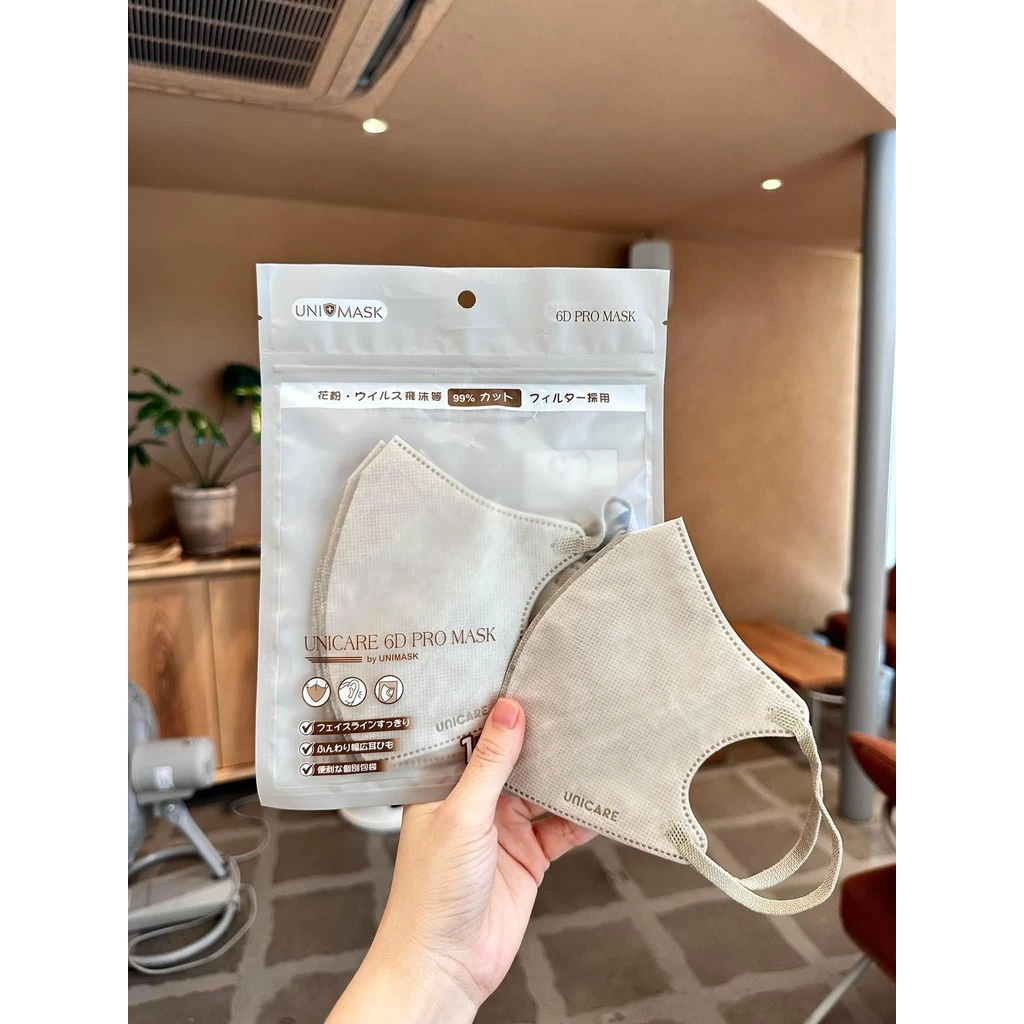 Sỉ Thùng 100 chiếc Khẩu trang UNICARE 6D Promask Mẫu Thời Trang Mới Sang, Xịn, Mịn Nhiều Màu Độc Lạ - 4