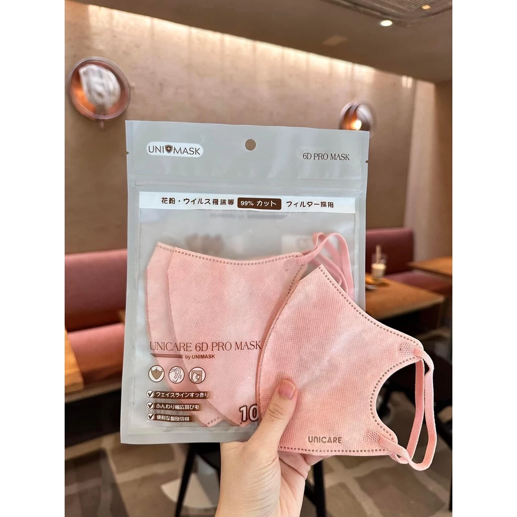 Sỉ Thùng 100 chiếc Khẩu trang UNICARE 6D Promask Mẫu Thời Trang Mới Sang, Xịn, Mịn Nhiều Màu Độc Lạ - 5