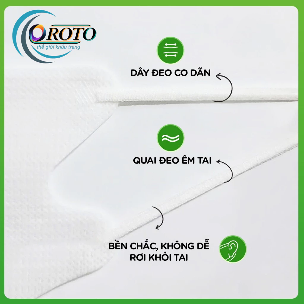 Thùng 640 cái khẩu trang 5D người lớn O ROTO chính hãng cao cấp chống nắng và tia UV và bụi bẩn - 4