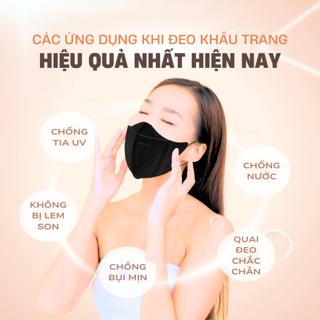 Thùng 640 cái khẩu trang 5D người lớn O ROTO chính hãng cao cấp chống nắng và tia UV và bụi bẩn - 5