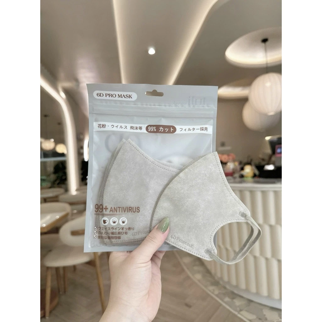 [ Mua 100 tặng 20c ] Khẩu trang JULI 6D Promask Mix Đủ 6 Màu Trend,Kháng khuẩn, Qoai êm Thoải Mái - 2