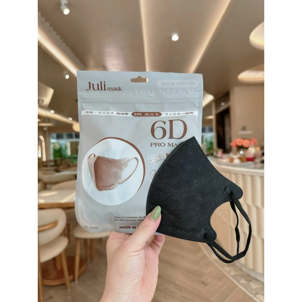[ Mua 100 tặng 20c ] Khẩu trang JULI 6D Promask Mix Đủ 6 Màu Trend,Kháng khuẩn, Qoai êm Thoải Mái - 3