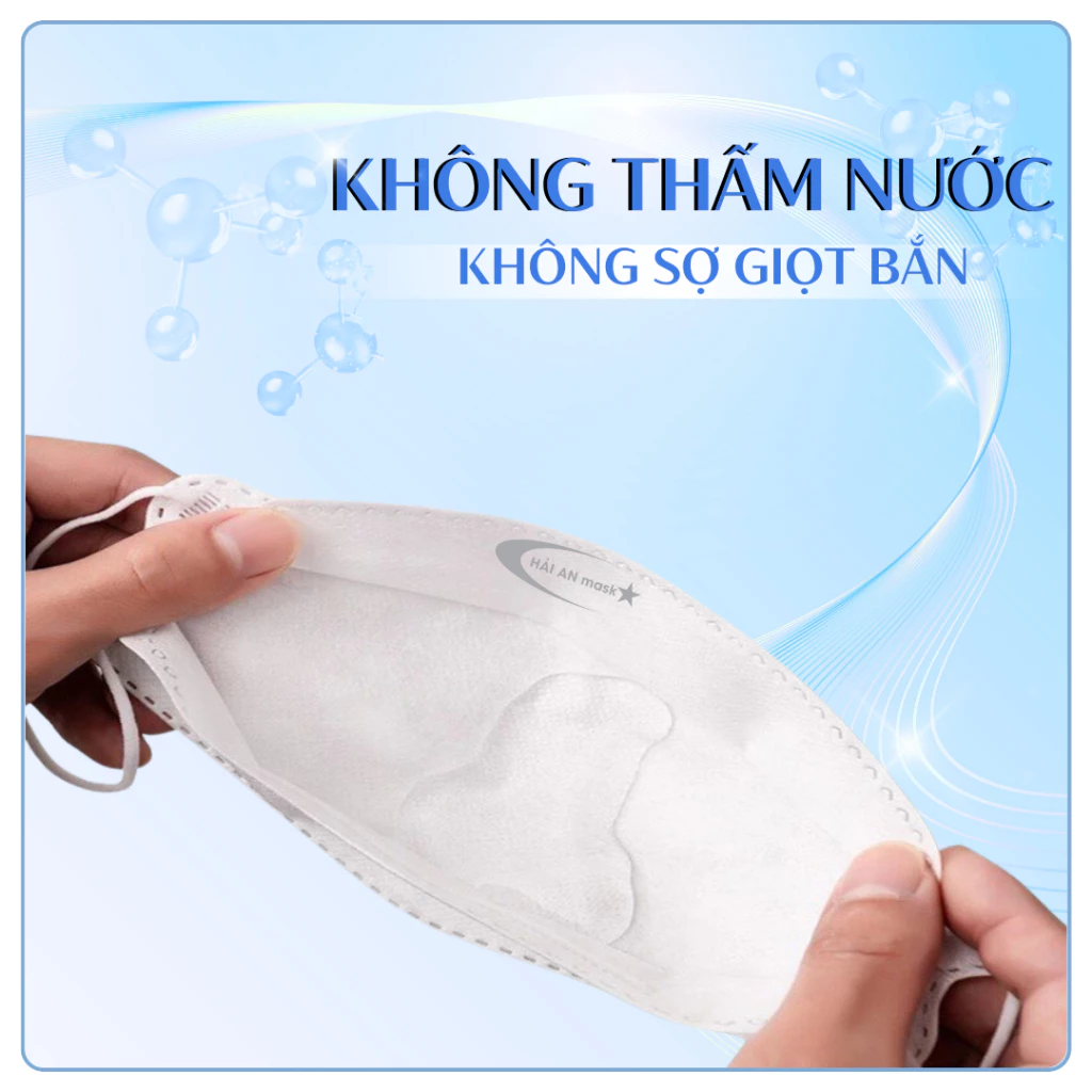 [ Thùng 300 - 200 Chiếc KF94 + 10 Chiếc 5D ] Khẩu Trang KF94 4D HẢI AN MASK, 4 Lớp Chống Bụi Mịn, Tia UV, Form Hàn Quốc - 5