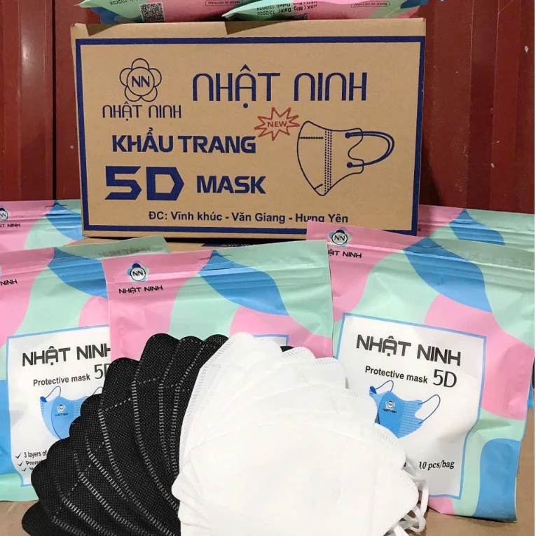 Thùng 200 chiếc Khẩu Trang 5D MASK NHẬT NINH tiện lợi 2023