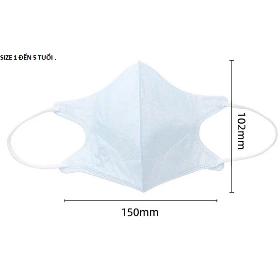 Set 50 Cái Khẩu Trang Cho Bé Cao Cấp Vải SMS Hàng Biden và An Tâm - 2