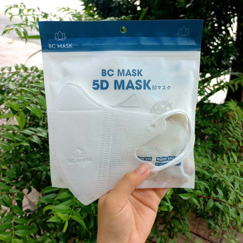 Hộp 100 Chiếc Khẩu Trang 5D BC Mask 3 Lớp Kháng Khuẩn Cao Cấp - 2