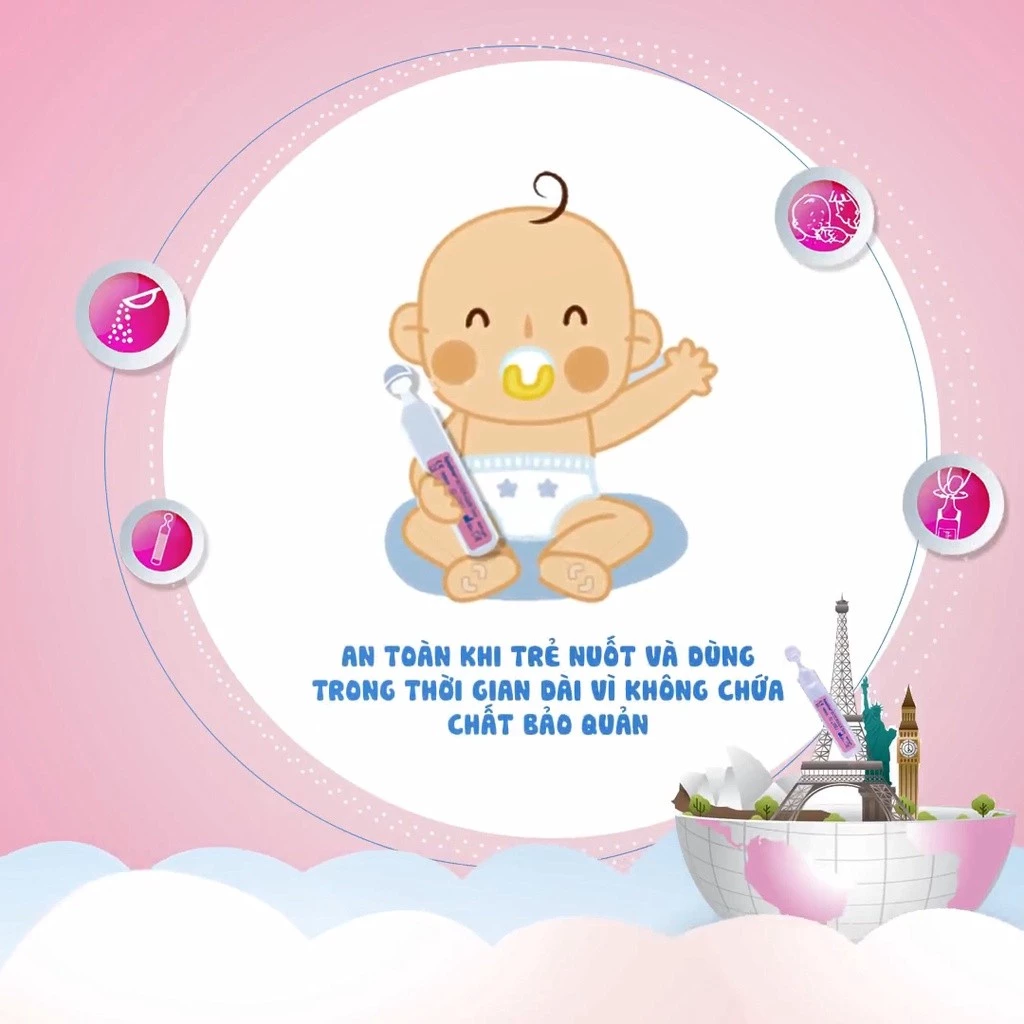 Fysoline - Nước muối sinh lý Pháp - Vệ sinh mắt, mũi, miệng cho bé - Hộp 40 ống x 5ml - 4