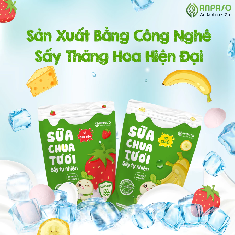 Sữa Chua Sấy Thăng Hoa Anpaso – Sữa Chua Khô Chứa Lợi Khuẩn Tự Nhiên Cho Bé Ăn Dặm gói 20g - 6