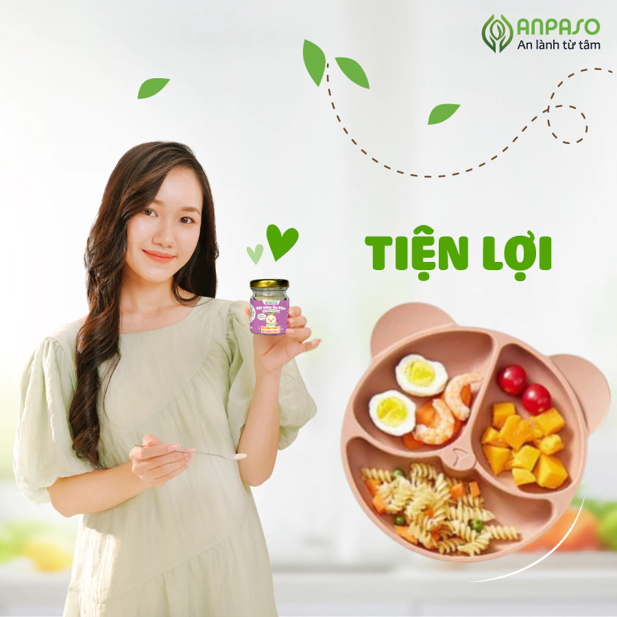Hạt Nêm Ăn Dặm Cho Bé Anpaso - Gia Vị Ăn Dặm Vị Rau Củ Nấm Hương Rong Biển Cà Rốt Cải Bó Xôi - 3