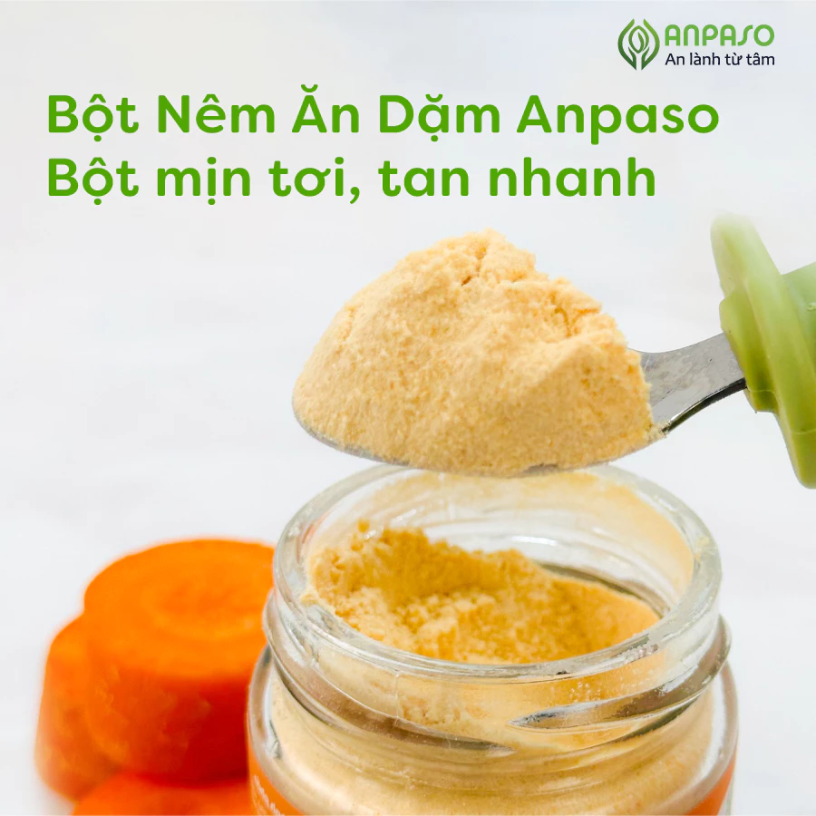 Hạt Nêm Ăn Dặm Cho Bé Anpaso - Gia Vị Ăn Dặm Vị Rau Củ Nấm Hương Rong Biển Cà Rốt Cải Bó Xôi - 5