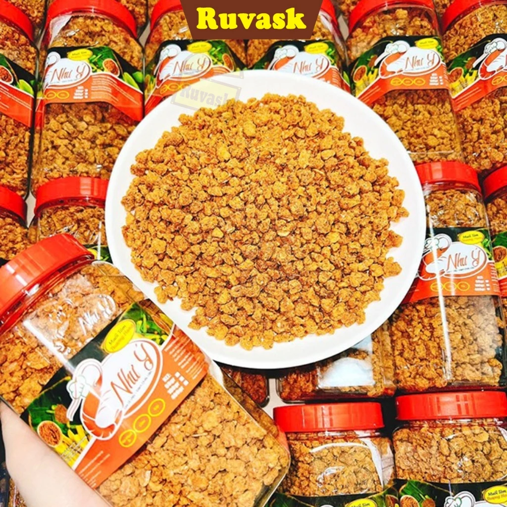 Muối Tôm Như Ý Thượng Hạng Hạt To/Vừa/Muối Nhuyễn CHÍNH HÃNG Hủ - Muối Như Ý Nguyên Con Tôm Khô - Muối Tôm Ruvask - 3