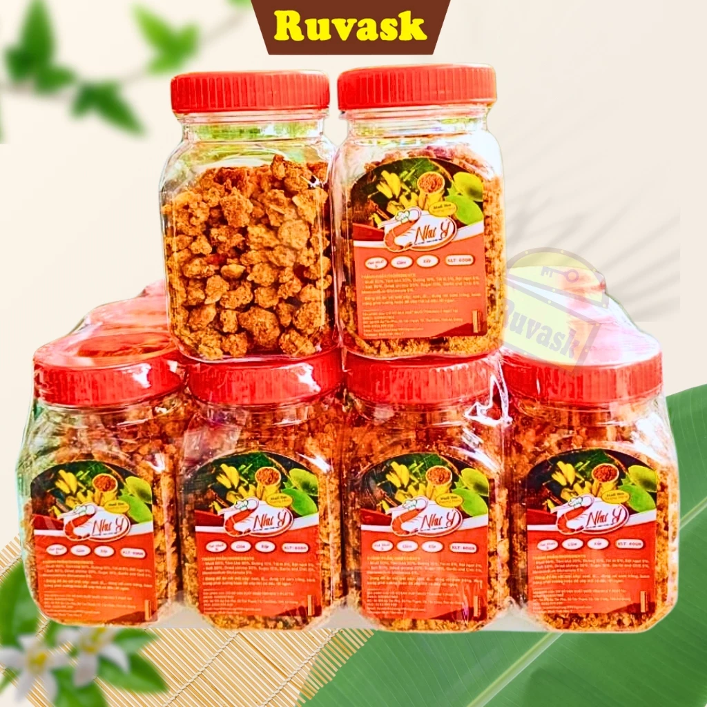 [HỦ NHỎ 60gr] Muối Như Ý Hạt To/Vừa/Nhuyễn Nguyên Con Tôm Khô - Muối Tôm Như Ý Thượng Hạng Thơm Ngon - Muối Tôm Ruvask - 5