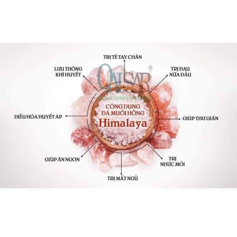 1kg Muối hồng Hymalaya nguyên hạt ngâm chân thải độc (Hũ muối hạt thô) - 3