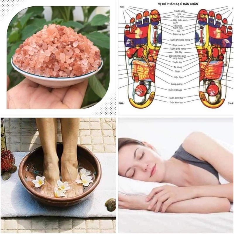 1kg Muối hồng Hymalaya nguyên hạt ngâm chân thải độc (Hũ muối hạt thô) - 5