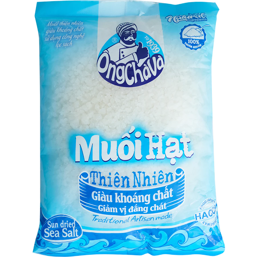 Muối Hạt Thiên Nhiên thương hiệu Ông Chà Và 1kg - Hàng Chính Hãng - 2