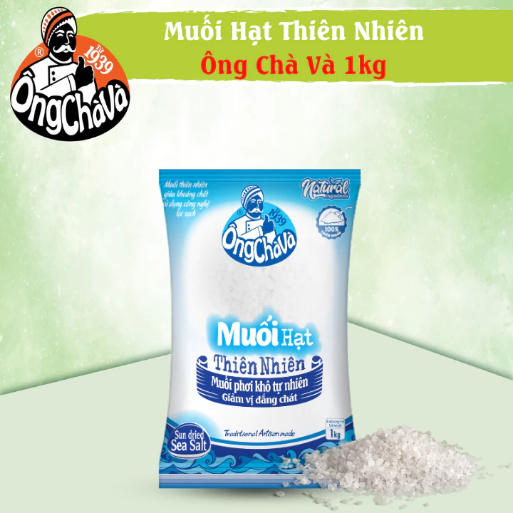Muối Hạt Thiên Nhiên Ông Chà Và 1kg (Sun dried Sea Salt) - 2
