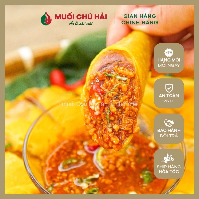 Muối sốt Chú Hải siêu cay, chấm bánh tráng hoặc các loại hải sản - 3