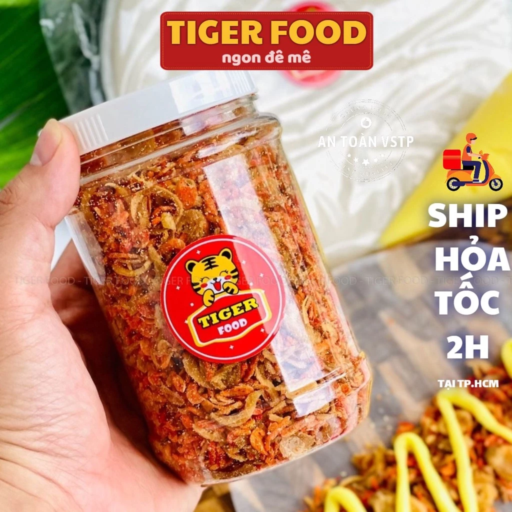 Muối ruốc hành phi 200G đặc biệt 💖TIGER FOOD💖 muối tôm nhuyễn hành phi đặc sản Tây Ninh ăn kèm bánh tráng phơi sương