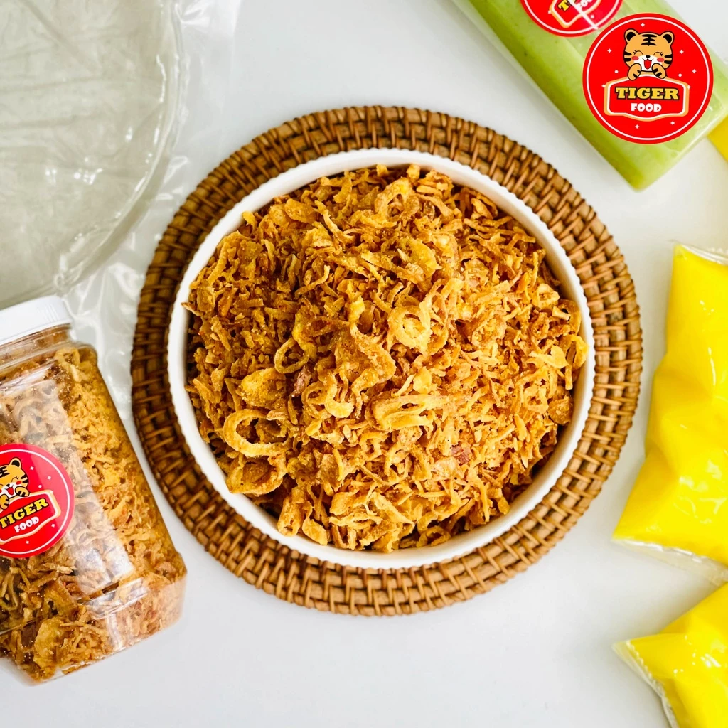 Muối ruốc hành phi 200G đặc biệt 💖TIGER FOOD💖 muối tôm nhuyễn hành phi đặc sản Tây Ninh ăn kèm bánh tráng phơi sương - 4