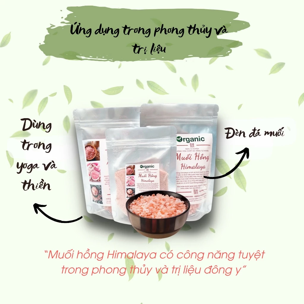 Muối Hồng Himalaya Nguyên Chất Pakistan | Dạng Hạt/Xay Nhuyễn | Sơ Chế Món Ăn, Trị Liệu, Có CO-CQ - 6