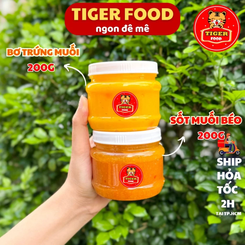 Sốt muối béo 200g TIGER FOOD - Sốt bơ trứng muối hũ 200g bán lẻ không kèm topping - 4