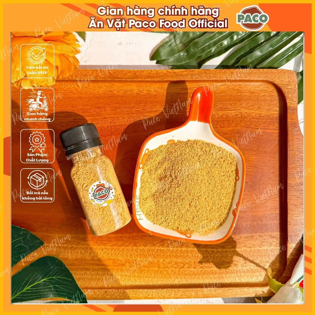 muối sặc nhuyễn/muối bò cay/muối tôm hột/muối PACO FOOD thơm ngon hàng loại 1 chấm trộn ăn kèm bánh tráng chấm trái cây - 2