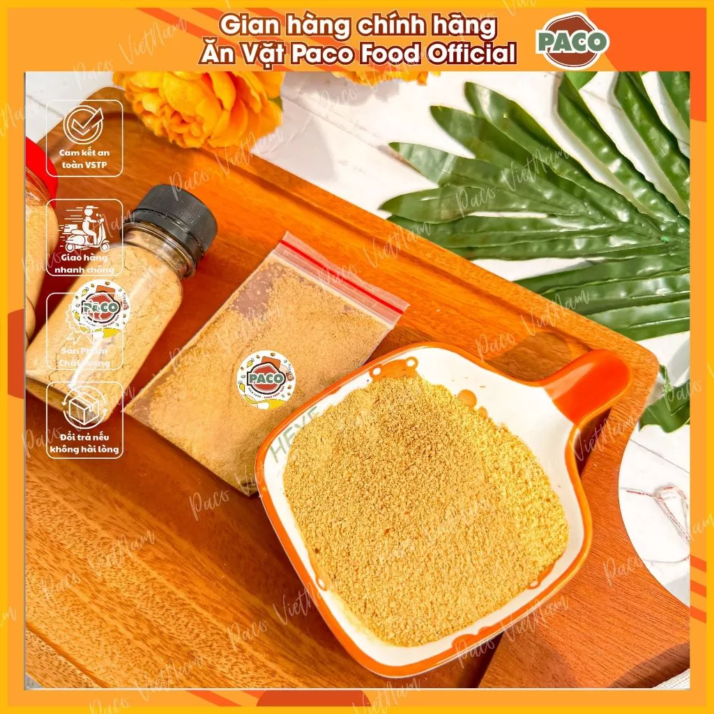 muối sặc nhuyễn/muối bò cay/muối tôm hột/muối PACO FOOD thơm ngon hàng loại 1 chấm trộn ăn kèm bánh tráng chấm trái cây - 3