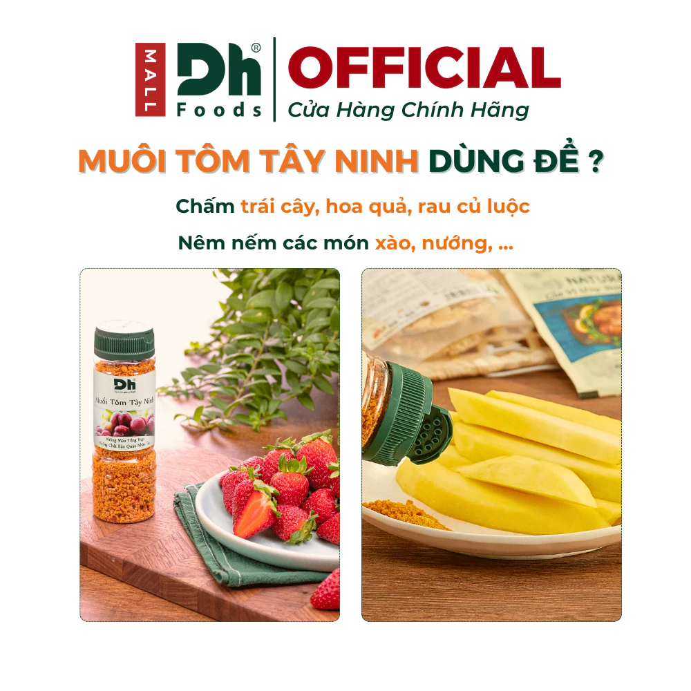 Muối Tôm Tây Ninh Dh Foods 60gr/110gr – Muối Tôm Tây Ninh, Muối Chấm Hoa Quả, Muối Chấm Trái Cây Thơm Ngon, Tiện Lợi - 4