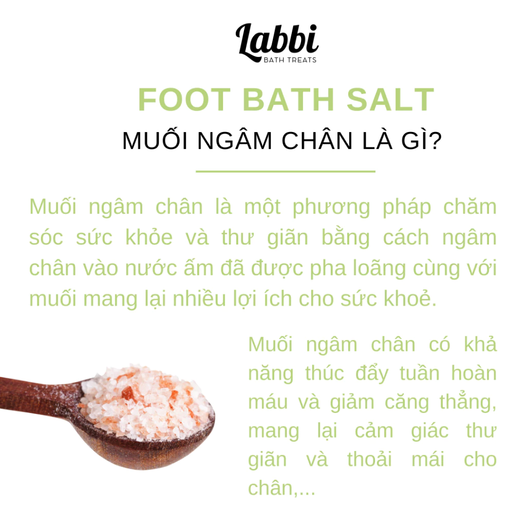 Muối hồng ngâm chân TỔNG HỢP 6 LOẠI [Labbi] Foot bath salt / Himalaya salt - 4