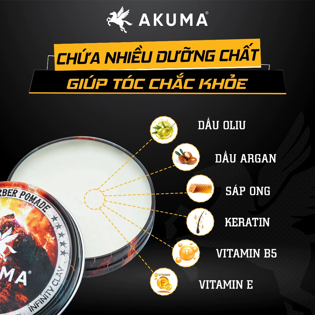 Sáp vuốt tóc AKUMA INFINITY CLAY - 3