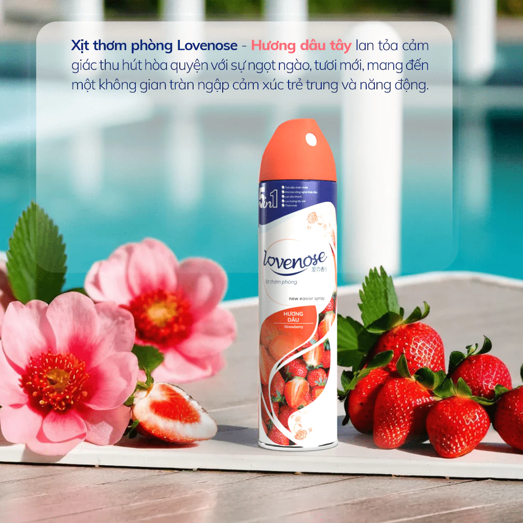 Xịt thơm phòng Lovenose 320ml, nước hoa xịt phòng hương thơm tự nhiên, dễ chịu, khử mùi hôi phòng, lưu hương dài lâu - 5