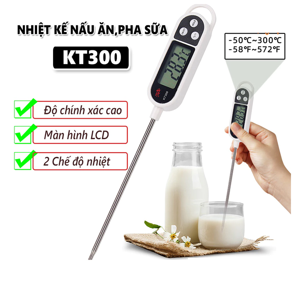 Nhiệt Kế Nấu Ăn, Pha Sữa, Đo Nhiệt Độ Nước KAW - Chính hãng, An toàn, Độ Chính Xác Cao-MUA 5 TẶNG 1 - 2