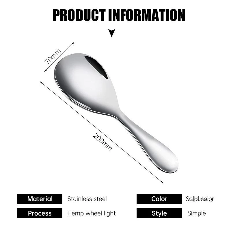 COD🔮🔮Thìa Đơm Cơm - Vá Xới Cơm Chất Liệu INOX 304 - Chất Lượng Hoàn Hảo- Cần Thiết Cho Mọi Nhà - 2