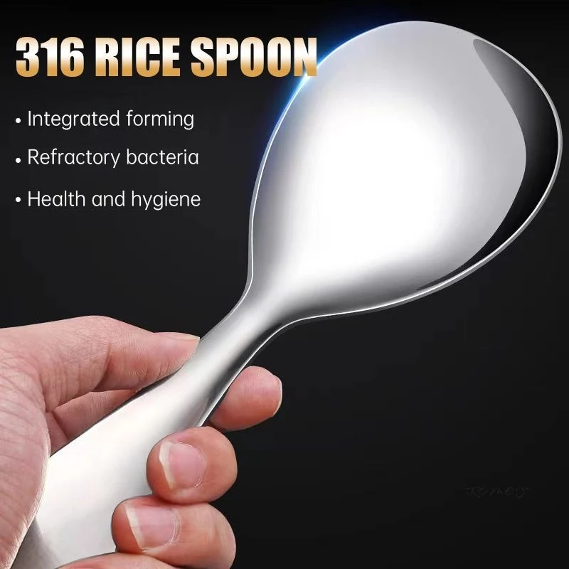 COD🔮🔮Thìa Đơm Cơm - Vá Xới Cơm Chất Liệu INOX 304 - Chất Lượng Hoàn Hảo- Cần Thiết Cho Mọi Nhà - 4