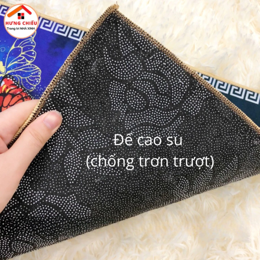 Thảm lau chân, thảm chùi chân nhà bếp bali đế cao su chống trơn trượt capybara labubu kitty 40x60cm Kim Huệ X01 - 5