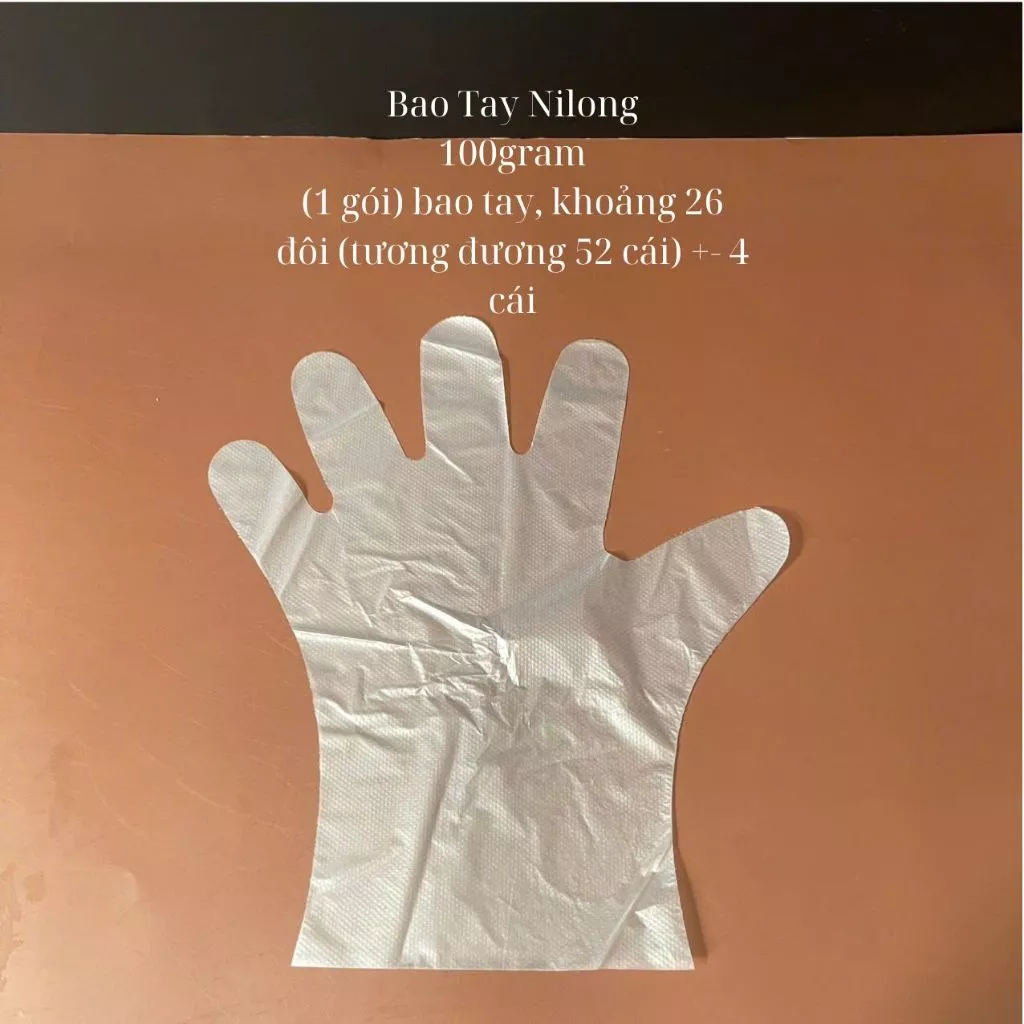 [100gr] Bao Tay Nilon Xốp Dùng 1 Lần – Tiện Lợi, Vệ Sinh, An Toàn Thực Phẩm - 2