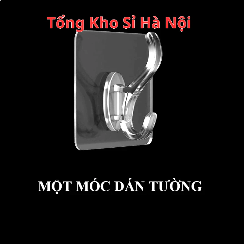 Thanh 6 Móc Dán Tường Chịu Lực Siêu Dính Móc Treo Khoá Thắt Lưng Quần Áo - 6