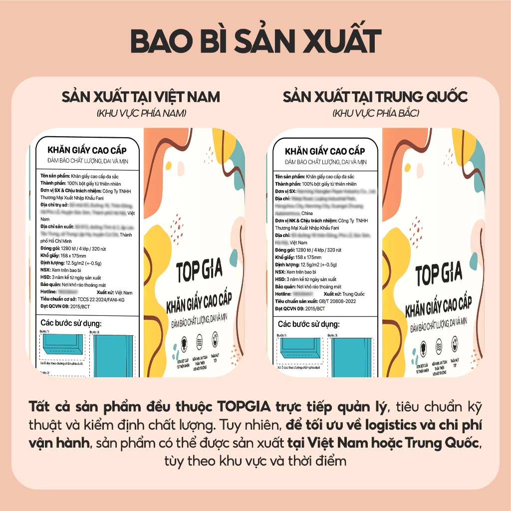 [LOẠI TO ĐẶC BIỆT] Thùng 8 bịch khăn giấy rút Top Gia treo tường đa sắc 1280 tờ, siêu dai và mềm mịn - 6