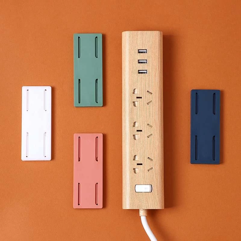Miếng Dán Tường Treo Ổ Cắm Điện, Modem Đa năng 10x4cm