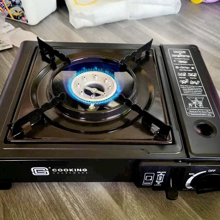 Bếp ga mini du lịch cooking bếp gas sản xuất bằng thép không gỉ chịu nhiệt độ cao chống cháy nổ an toàn - 5