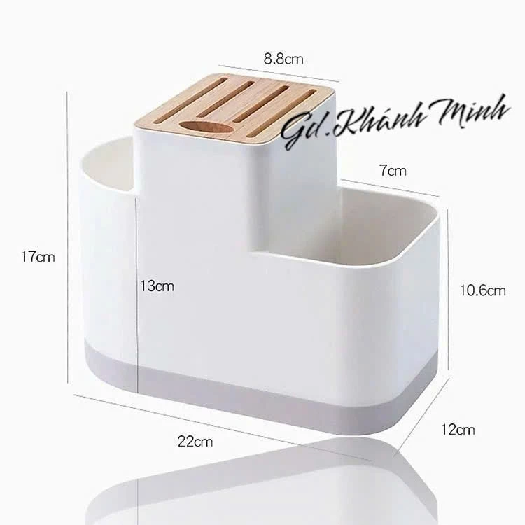 Kệ dao - kéo - thớt đa năng tiện dụng bằng nhựa dày cao cấp