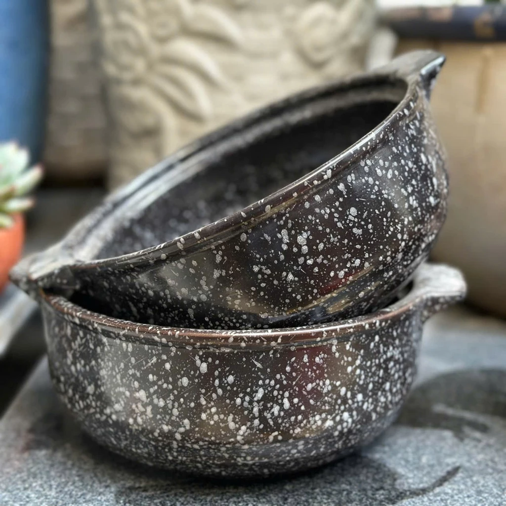 Nồi men bông sâu lòng, kho cá, nấu canh, nấu mì cay - Hàng xuất khẩu [Không nắp]