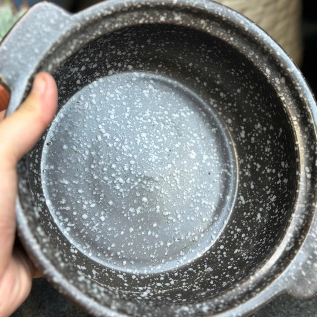 Nồi men bông sâu lòng, kho cá, nấu canh, nấu mì cay - Hàng xuất khẩu [Không nắp] - 3