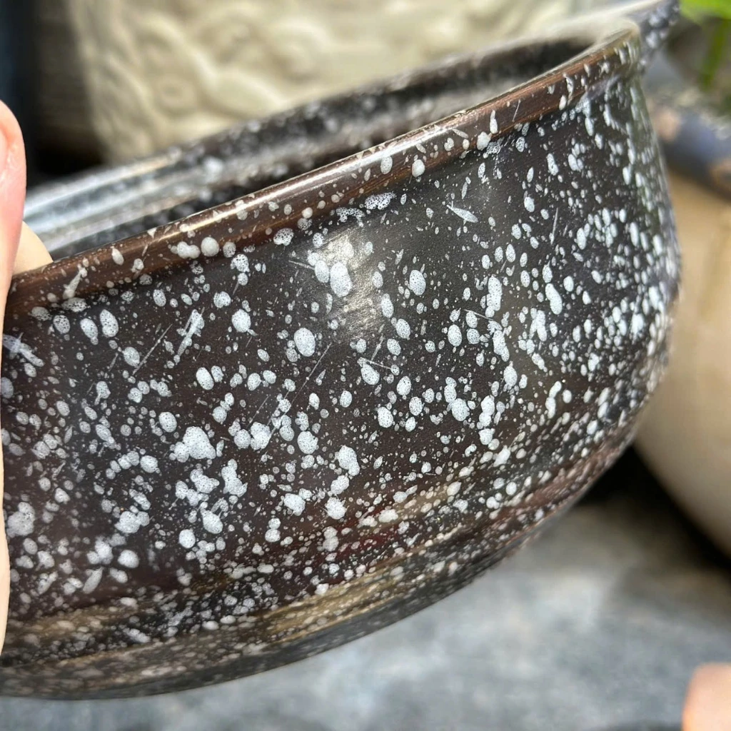 Nồi men bông sâu lòng, kho cá, nấu canh, nấu mì cay - Hàng xuất khẩu [Không nắp] - 4